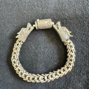Silver Dragon Bracelet